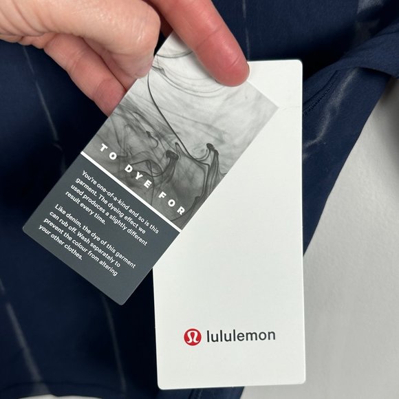 NWT Lululemon Wunder Train Cropped Long Sleeve Shirt Navy Womens Size 4 Top Blue - Picture 3 of 16